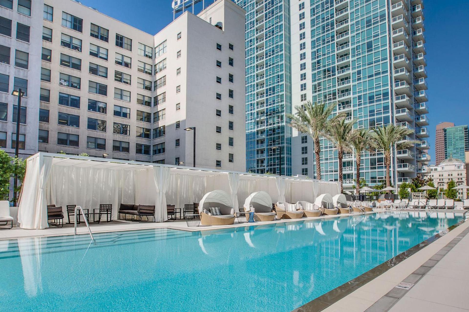 Level Downtown La South Olive Hotell Los Angeles Exteriör bild